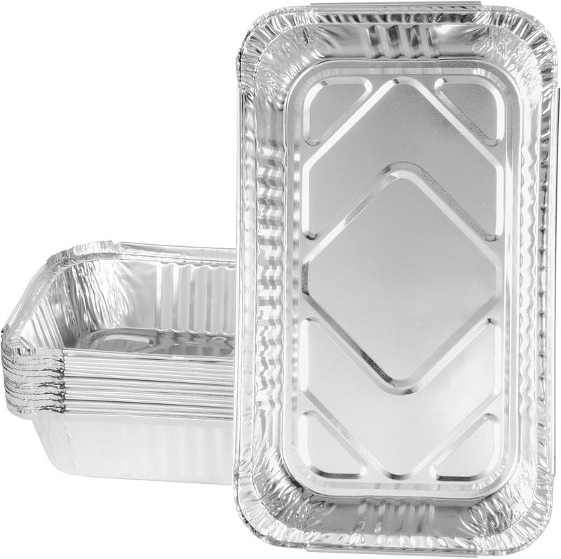 BBQ-PLUS Aluminum Drip Pans for Char-Broil 9328812P06 2425514W12 Accessories, Disposable Foil Drip Pan Liners Replacement Parts for Char-Broil Big Easy Oil-Less Turkey Fryer, 15 Packs - Image 1